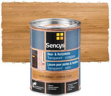 Sencys Beits Ramen En Deuren Semi-transparant Zijdeglans Lichte Eiken 2,5l