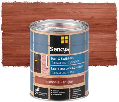Sencys Beits Ramen En Deuren Semi-transparant Zijdeglans Mahonie 0,75l