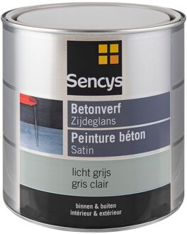 Sencys Betonverf Zijdeglans Licht Grijs 2,5l