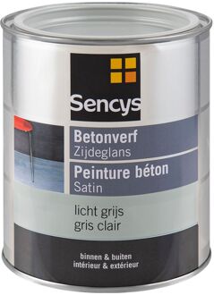 Sencys Betonverf Zijdeglans Licht Grijs 750ml