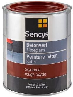 Sencys Betonverf Zijdeglans Oxydrood 750ml