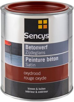 Sencys Betonverf Zijdeglans Oxydrood 750ml