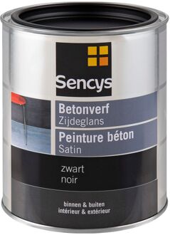 Sencys Betonverf Zijdeglans Zwart 750ml