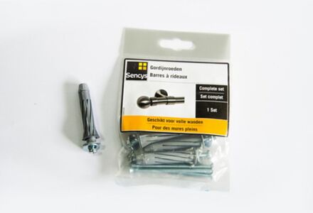 Sencys Bevestigingskit Voor Gordijnroeden S012
