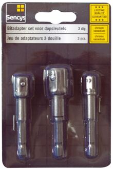 Sencys Bitadapter Voor Dopsleutel – 3 Stuks