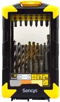 Sencys Boor- En Bitset - Voor Metaal/hout/kunststof/metselwerk - 35-delig