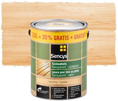 Sencys Buitenbeits Beits - Kleurloos - Semi Transparant - 3l