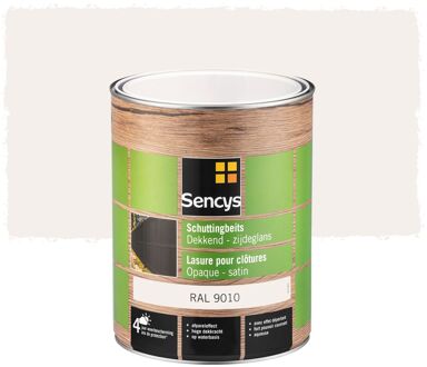 Sencys Buitenbeits Schuttingbeits - Zuiver Wit - 5l