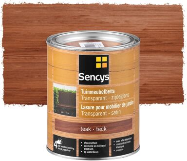 Sencys Buitenbeits Tuinmeubelbeits - Teak - Semi Transparant - 750ml