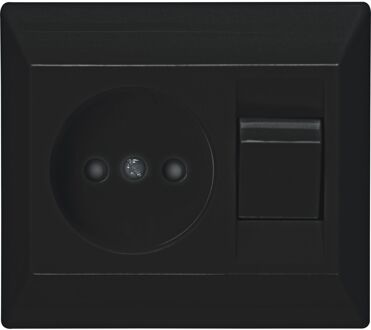 Sencys Combinatieschakelaar Ottawa - Mat-zwart - Inbouw