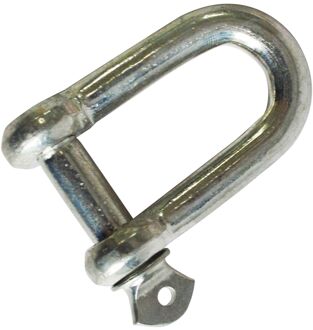 Sencys D-sluiting - Gegalvaniseerd - Diam. 10x20mm