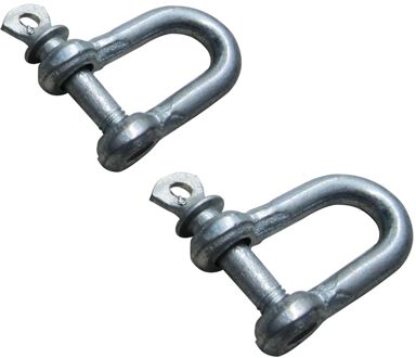 Sencys D-sluiting - Gegalvaniseerd - Diam. 5x10mm - 2 Stuks