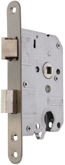 Sencys Dag-nachtslot Cilinder + Voorplaat Rvs 55mm