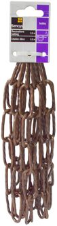 Sencys Decoratieve Ketting Staal Bruin 4mmx2,5m