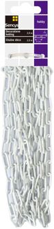 Sencys Decoratieve Ketting Staal Wit 2mmx2,5m