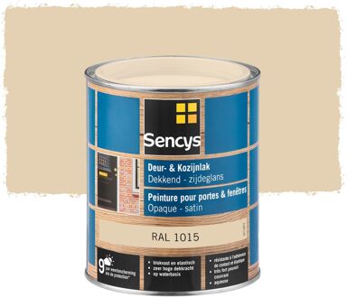 Sencys Deur- En Kozijnlak Zijdeglans Ral1015 0,75l