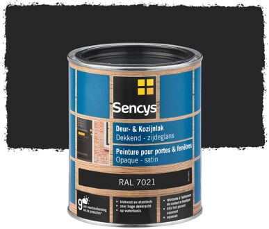 Sencys Deur- En Kozijnlak Zijdeglans Ral7021 0,75l