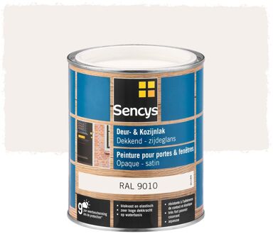 Sencys Deur- En Kozijnlak Zijdeglans Ral9010 0,75l