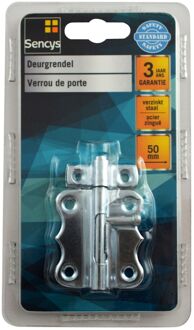 Sencys Deurgrendel - Verzinkt Staal - 50 Mm