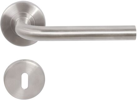 Sencys Deurkruk Op Rozet Little Italy - Roestvrij Staal - Metaal Geborsteld - 145 Mm