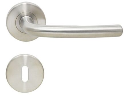 Sencys Deurkruk Op Rozet Union Square - Roestvrij Staal - Metaal Geborsteld - Sleutelgat - 145 Mm