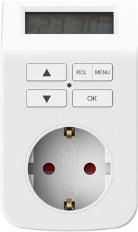 Sencys Digitale Timer Schuko - Programmeerbaar - 3680w - Ip20