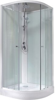 Sencys Douchecabine Cézanne - Kwartrond - 90x90x230cm - Wit