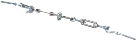 Sencys Draadspangarnituur Haak Nikkel 500 Cm