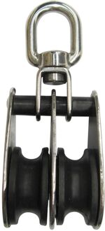 Sencys Dubbele Draaibare Katrol Met Oog – Rvs – 10mm