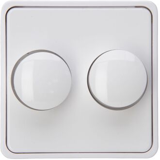 Sencys Duo-dimmerplaat Ottawa Arctic Wit