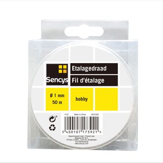 Sencys Etalagedraad Transparant Ø1mm 50m