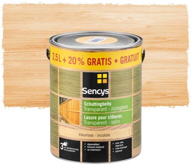 Sencys Fence Stain Lak Transparant Kleurloos 3l