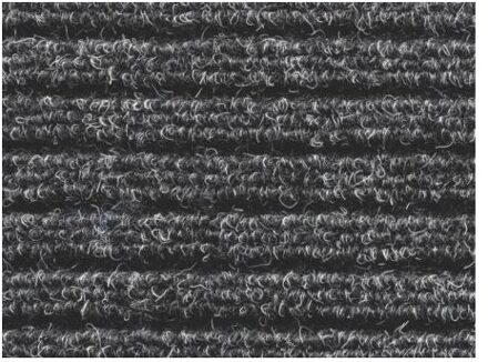 Sencys Fortuna Ribmat 50 x 80 cm Antraciet Grijs