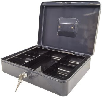 Sencys Geldkist Large - Met Sleutelslot - Met Uitneembare Muntensorteerla - 30x9x24cm