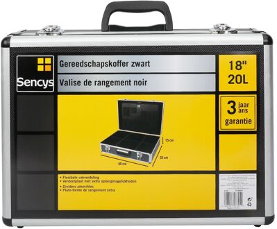 Sencys Gereedschapskoffer Aluminium 46x33cm