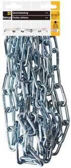 Sencys Gewichtsketting Verzinkt Staal Zilver 6x42mmx4m