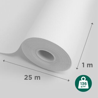 Sencys Glasvliesbehang Ruit Klein - 25 M - 136 G/m²