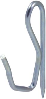 Sencys Gordijnhaak - Vernikkeld Ijzer - Grijs - 25 Stuks