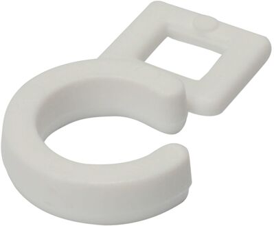 Sencys Gordijnring - Kunststof - Wit - 25 Stuks