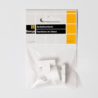 Sencys Gordijnsteun - Wit - Diam. 13 Mm - 2 Stuks