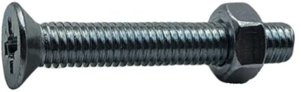 Sencys Grendelbout - Staal - Gegalvaniseerd - M6x40 Mm