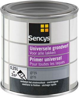 Sencys Grondverf Superdekkend Grijs 250ml