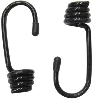 Sencys Haken Voor Elastisch Koord Staal Zwart Ø8mm 2st