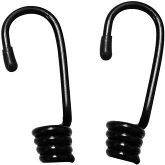 Sencys Haken Voor Elastische Koord Staal Zwart Ø6mm 2st