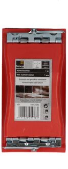 Sencys Handschuurblok Met Klem Rood 160x85x40mm