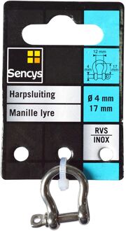 Sencys Harpsluiting - Rvs - 4x12mm