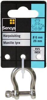 Sencys Harpsluiting - Rvs - Diam. 6x26mm