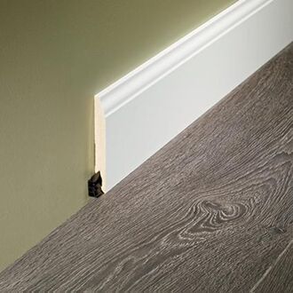 Sencys Hoge Plint Frans - Wit - 240cm - 14x120mm