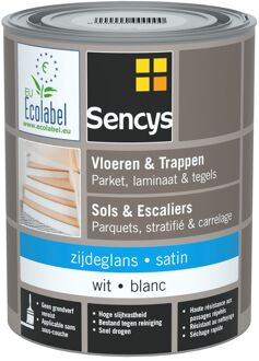 Sencys Hout- En Tegelvloerverf Wit Satijn 750ml