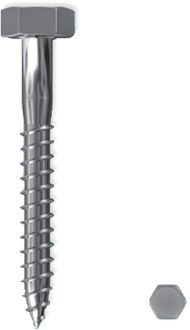 Sencys Houtdraadbout Gegalvaniseerd Staal M7 50mm 5 Stuks